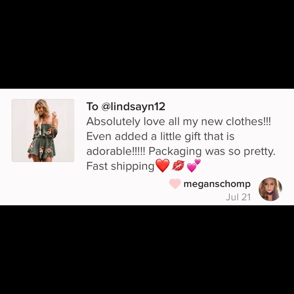 🌷New🌷Olive Green Short Floral Romper - Picture 6 of 6